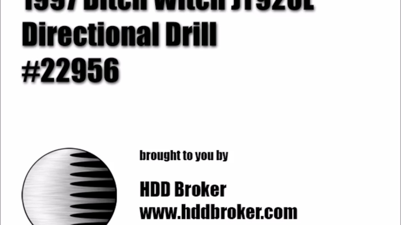 1997 Ditch Witch JT920L - Equipment Demonstration