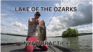 Lake of the Ozarks High-school Bass Fishing practice  