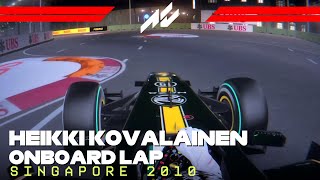 F1 2010 Singapore | Heikki Kovalainen Onboard | #assettocorsa
Jump onboard with Heikki Kovalainens Lotus T127 for a qualifying lap around the street circuit of Marina Bay, home of the 2010 Singapore Grand Prix.
This video was requested by @bora07_yt.
If you enjoyed the video and this is the first time visiting my channel, please hit the like and subscribe and there will be more Assetto Corsa content to come.
DM on Discord (if you want): prophetimus_11
Follow me on Insta: https://www.instagram.com/prophetimus_0111/
Join my Discord Server to access my exclusive mods and more: https://discord.gg/V4uqZMJMcR
Buy me a coffee: https://ko-fi.com/prophetimus
Lotus T127 car mod by @Cimmerian_Iter: https://www.gtplanet.net/forum/downloads/f1-2010-mod-for-assetto-corsa-by-cimmerian-iter.6783/
Track: https://www.patreon.com/posts/mods-and-wips-43598565?l=it
ReShade Preset: https://www.overtake.gg/downloads/kudos_kudos-onboard-reshade-pack-for-assetto-corsa.48125/
#assettocorsa #f1 #lotus F1 2010 Singapore | Heikki Kovalainen Onboard | #assettocorsa