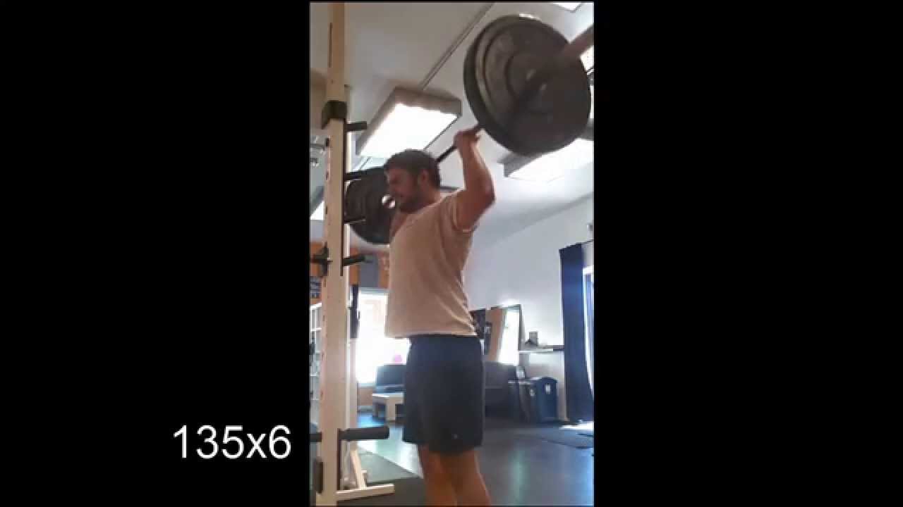 Week 5 day 2 Heavy Overhead Presses. How to and Why to Warm Up