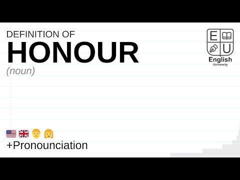 Honour Meaning Definition Pronunciation What Is Honour How To Say Honour Youtube