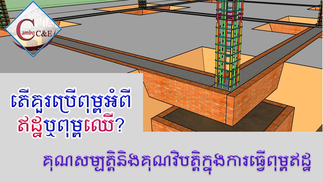 តើគួរប្រើពុម្ពឥដ្ឋឬពុម្ពឈើចំពោះជើងតាង|Which One Is Better Between Brick ...