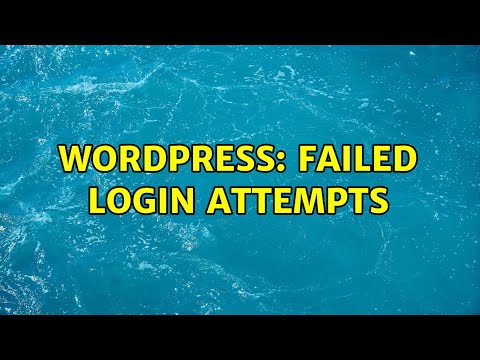 Wordpress: Failed login attempts