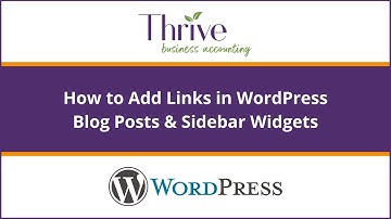 How to Add Links in WordPress Blog Posts and Sidebar Widgets