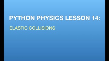 Python Physics Lesson 14: Elastic Collisions and Springs