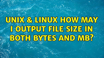 Unix & Linux: How may I output file size in both bytes and MB?