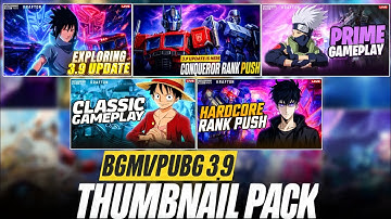 🔥 BGMI New Update Thumbnail Pack 🎯 | Free to Use Thumbnails 🖼️✨