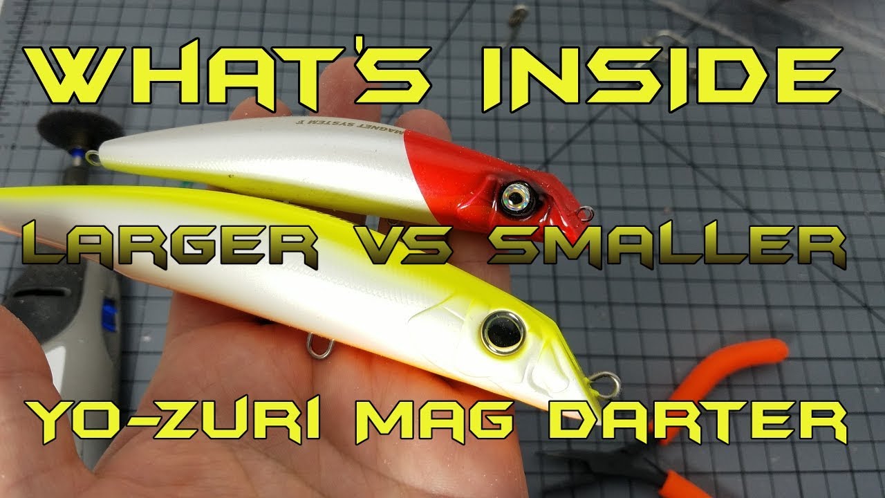 WHAT'S INSIDE Lure Autopsy and comparison: The New Larger Yozuri Mag Darter  165F: 