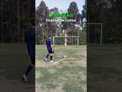 COMO BATER DE CHAPA COM CURVA Futebol Chute Chapa Curva Bera