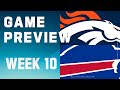 Denver Broncos vs. Buffalo Bills | 2023 Week 10 Game Preview