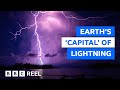 The remote lake where lightning strikes 16 million times per year  bbc reel