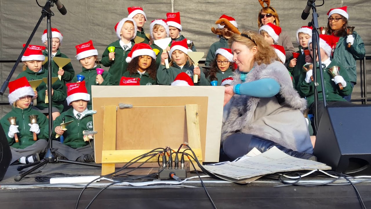 Macey's handbells performance in Wimborne Square Christmas YouTube