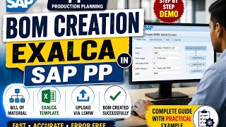 Details BOM Creation Process in SAP PP (EXALCA) | Full Practical Demo Guide