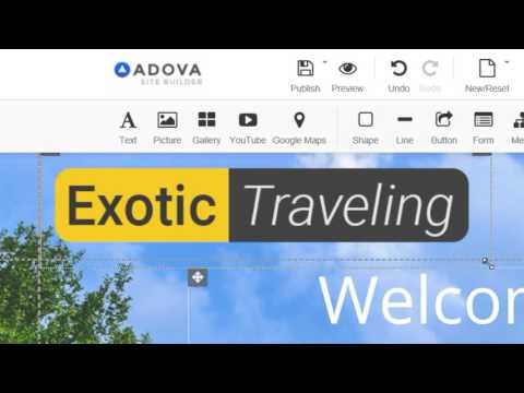 Adova Site Builder - HOW TO ADD A LOGO