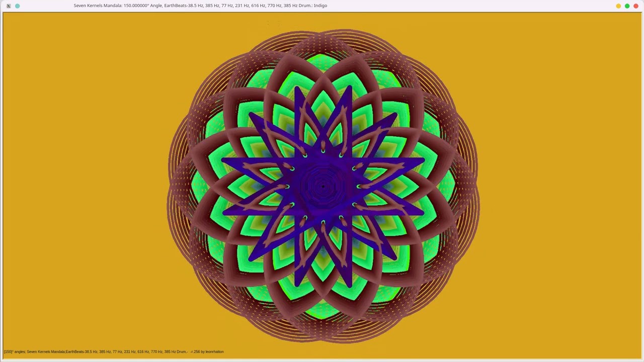 14 Mandalas  featuring multiple angles--HomeTones-Pulsing-285 Hz, 47.5 Hz, 475 Hz, 570 Hz, 950 Hz