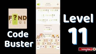 Code Busters Level 11 Walkthrough 🧩 | All Puzzle Solutions| Solutionguruji
