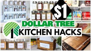 DOLLAR TREE DIY KITCHEN HACKS ($1 affordable highend and easy diys)