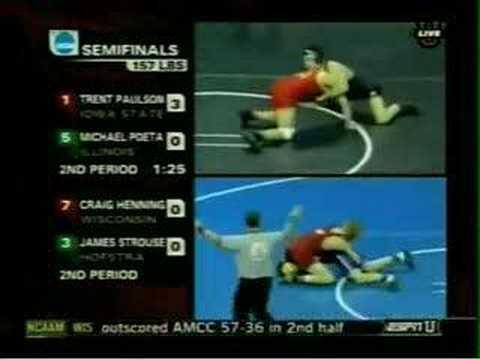 2007 NCAA Semis 157: Paulson-Poeta, Henning-Strouse