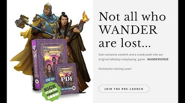 WANDERVERSE Kickstarter Pre Launch Promo