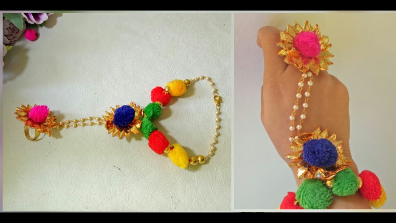 Gold Plated Wayuu Pompom Bracelet – Viviane Guenoun