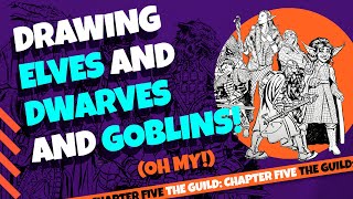 Painting THE GUILD! Day FIVE: Elves, Goblins, Saracens, and Dwarves!