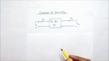 Condition of Symmetry in Two−Port Networks