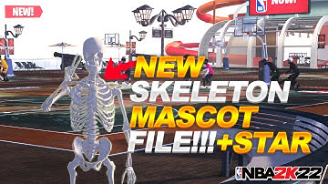 *NEW* SKELETON MASCOT FILE with STAR! ANY LEVEL! NBA 2K22! EVENT GLITCH! FREE FILES!