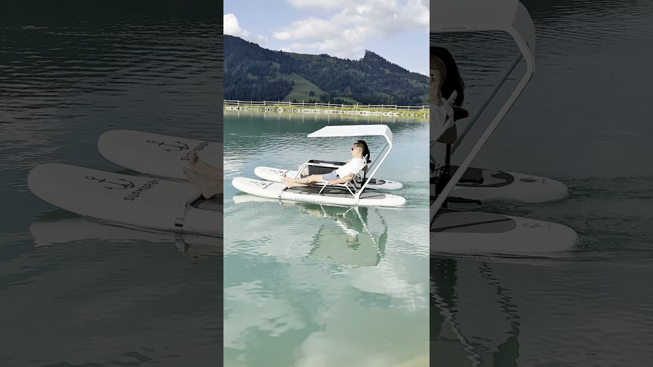 The World's Coolest Paddle Board! 😍 #paddleboarding #vehicles #sea