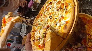 pizza recipe | pizza recipe bangla | @3GIRLS VLOGS চিকেন পিজ্জা রেসিপি তৈরি