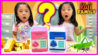 What's In The Safe Challenge! Toys or Bugs!