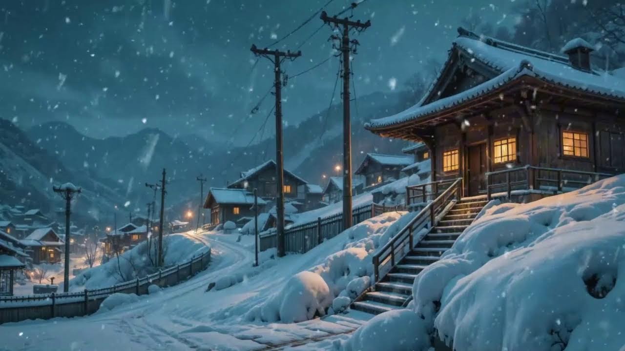 80s & 90s Retro Japanese City Atmosphere & Snow Feels | Lofi Playlist