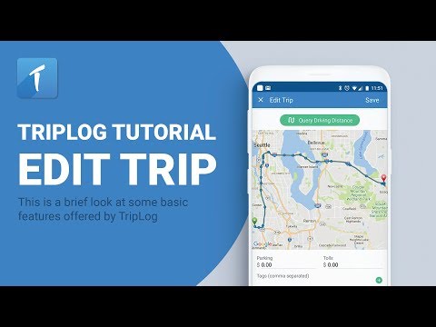 TripLog Tutorial - Edit Trip