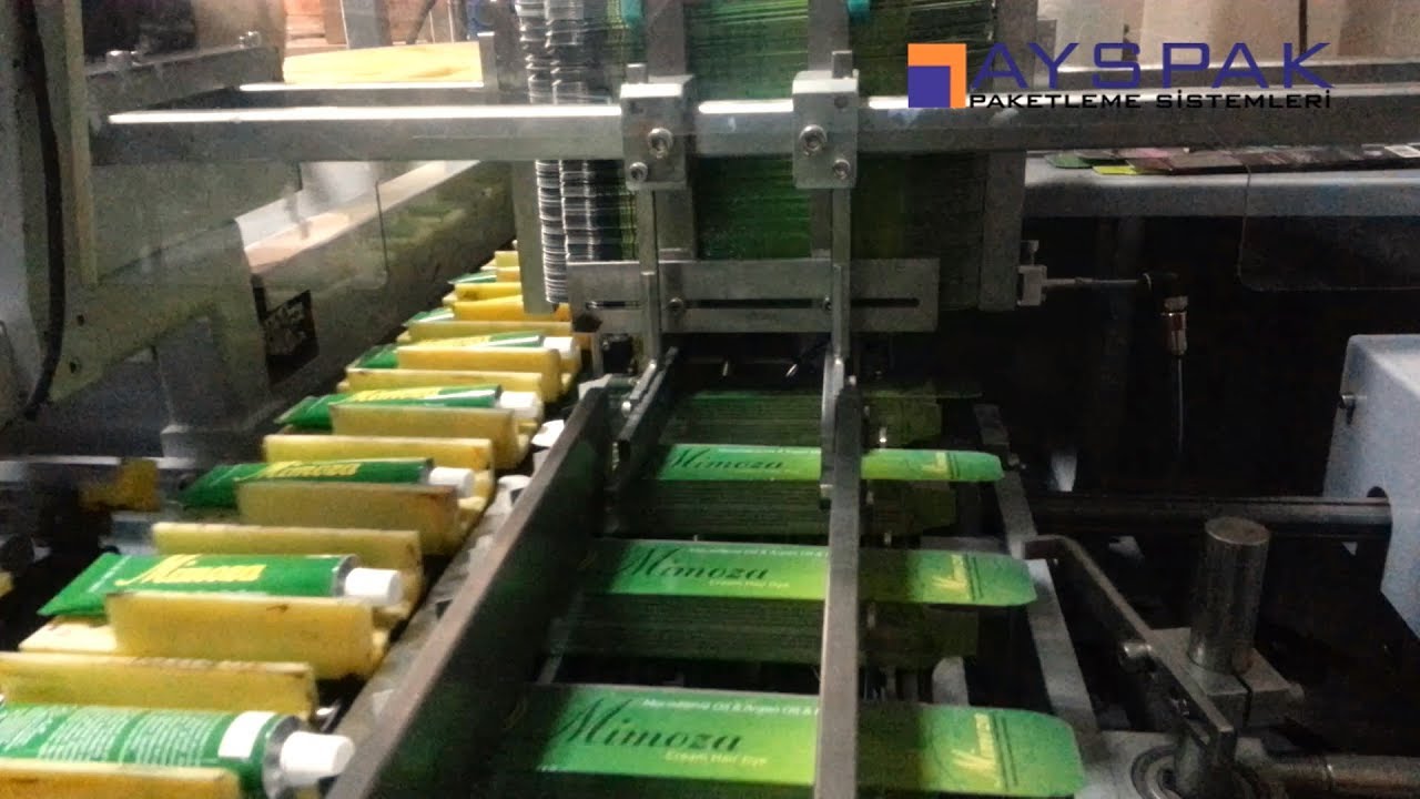 AYSPAK Krem Tüp Tam Otomatik Kutulama / Cream Tube Cartoner