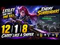Lesley DESTROYS Everyone 💀 Enemy Surrender! | Moba Legends