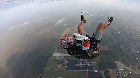 Accident, spinning out of control, scary and fun at the same time, pulled at 3000 feet