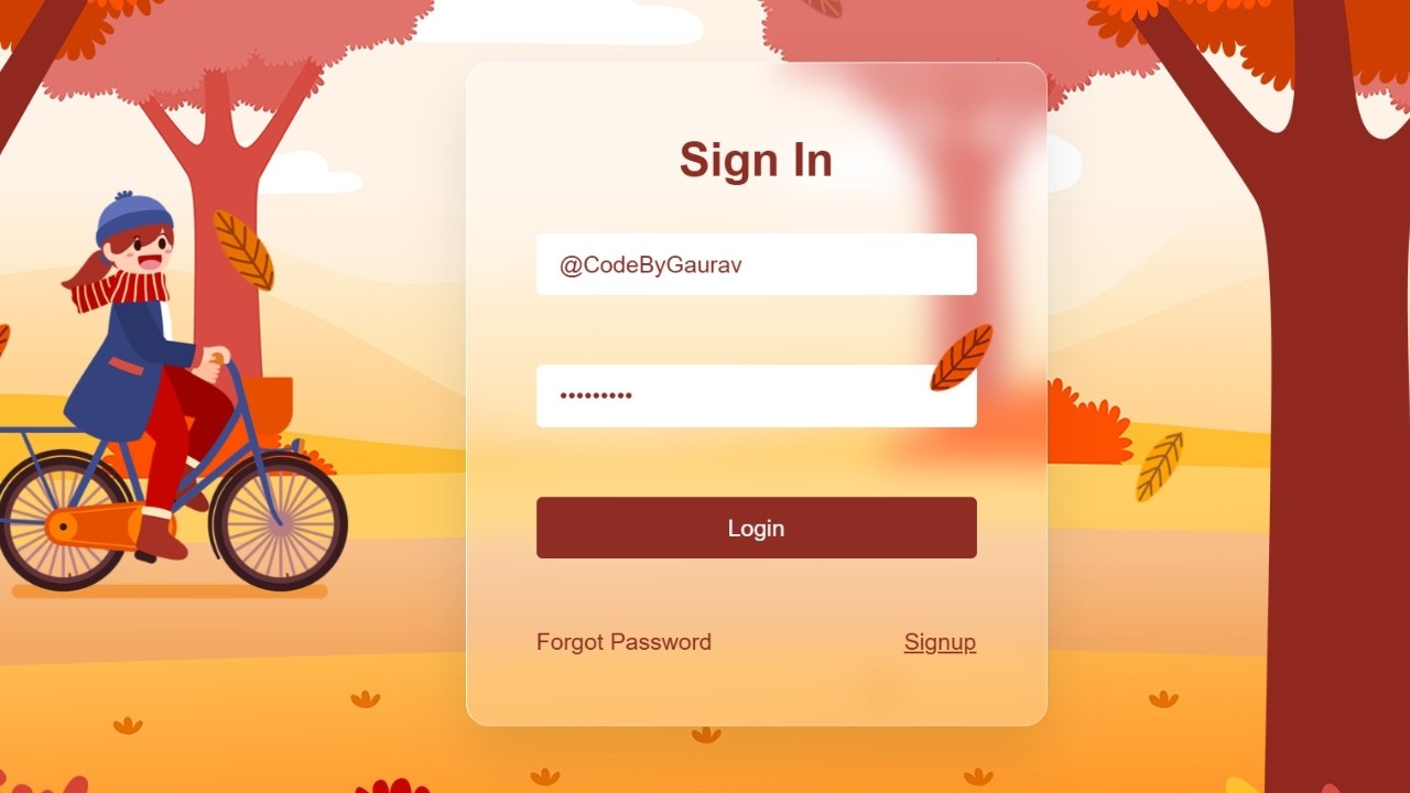 Glassmorphism Login Form Using HTML & CSS 🔥 | Step-by-Step Full Tutorial