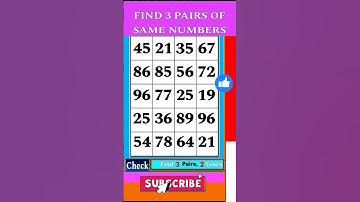 Test Your Memory: Find the Matching Numbers Before Time Runs Out!