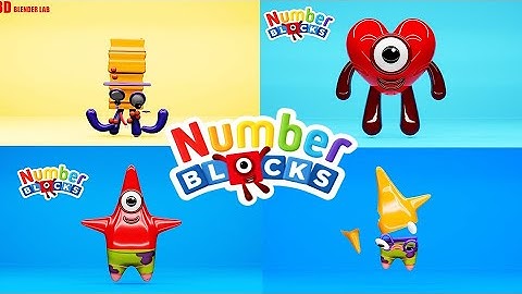 NUMBERBLOCKS Quadparison Part 65 | 3D Blender Lab