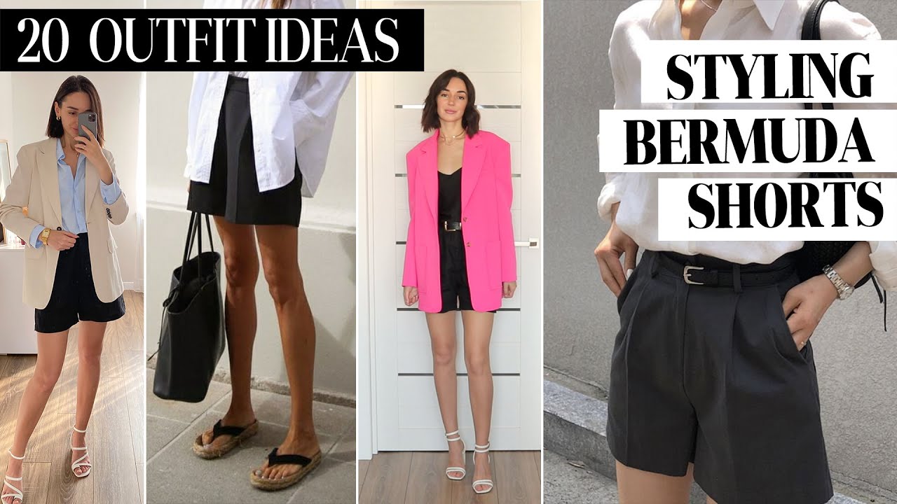 STYLING BERMUDA SHORTS | 1 Bermuda - 20 Outfits | PARTY LOOKS, LUNCH OUT, BEACH & CASUAL OUTFITS