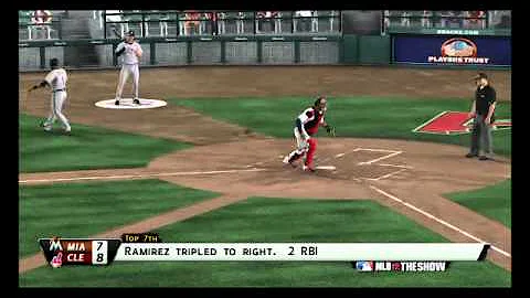 MLB 12: The Show - Highlight Reel (Miami Marlins vs. Cleveland Indians)