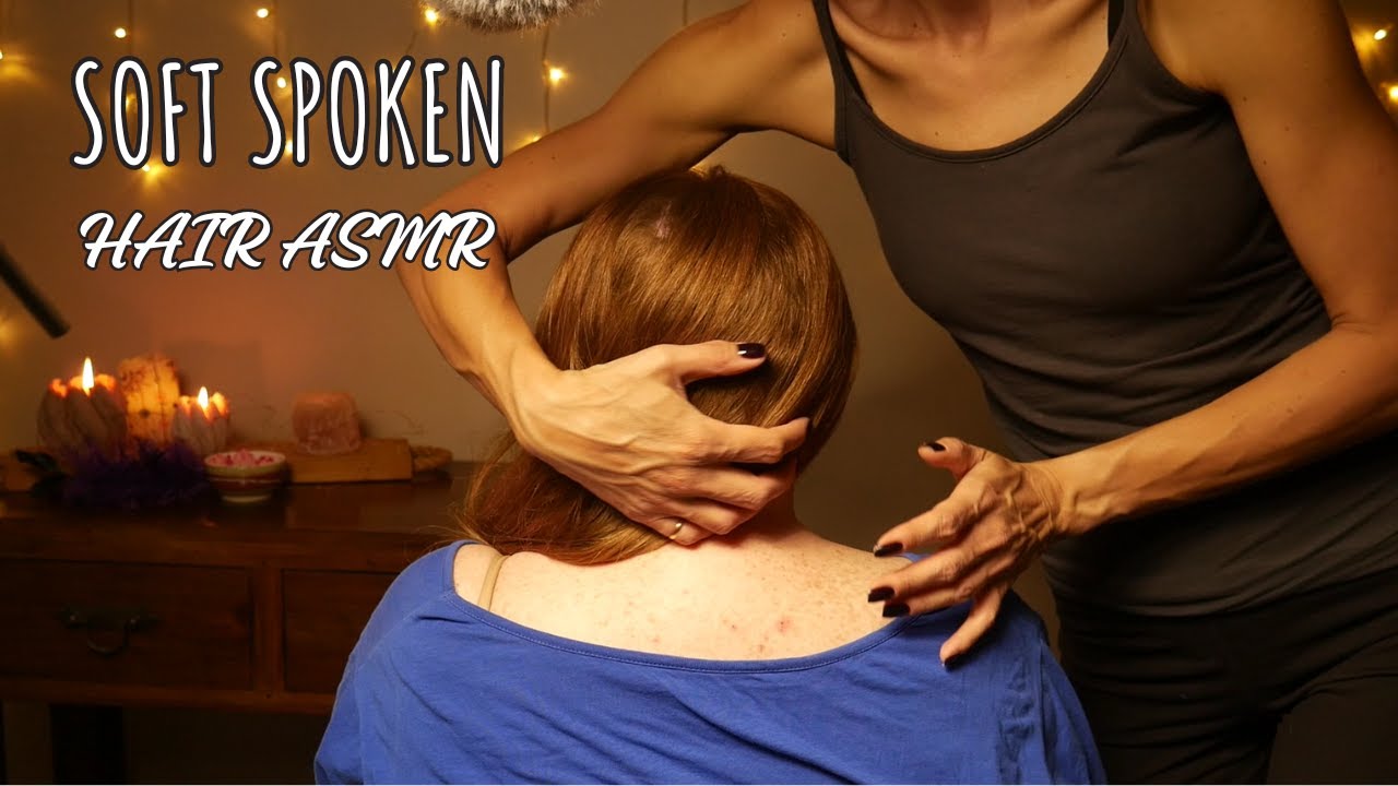 Quiet hair play, hair brushing and braiding with Tania's royal hair - Soft spoken ASMR