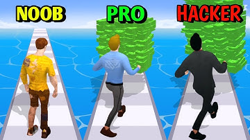 NOOB vs PRO vs HACKER In Money Run 3D