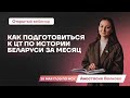 Как подготовиться к ЦТ по истории Беларуси за месяц | История Беларуси | Умскул