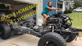 Jeep Wrangler Build Body Removal With NO LIFT!! Part 8 - YouTube
