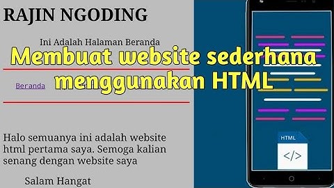 Tutorial HTML Di Android - Membuat website sederhana dengan HTML