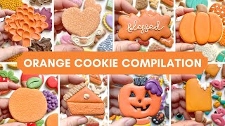 ORANGE COOKIES ~ an epic cookie decorating compilation of all orange cookies