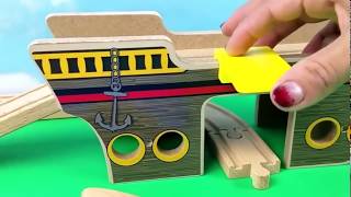 Pirate Ship Children Treasure Hunting Train Toy Learn Sea Animals Names for Babies Kids Toddler