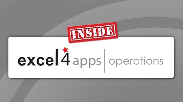 Inside Excel4apps: Departments | Operations