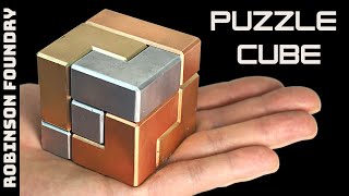 Making a Metal Cube Puzzle "ALUMIX CUBE" Copper / Aluminum / Bronze - Soma Cube