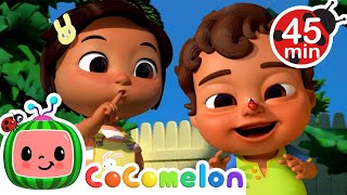 Nina's Hide and Seek with Baby Mateo! + More Nina's Familia! | CoComelon Nursery Rhymes & Kids Songs